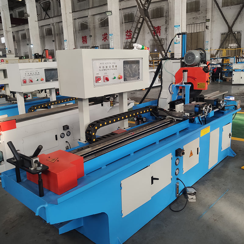 steel pipe tube cutting machine with 45 angle cutting