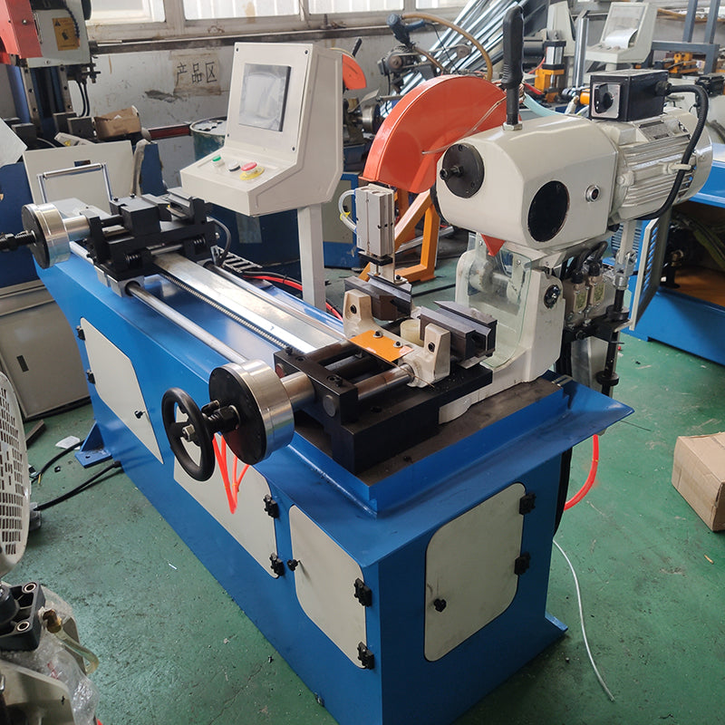 pipe cutting machine automatic corner angle cutting machine 45-90° automatic rotation cnc